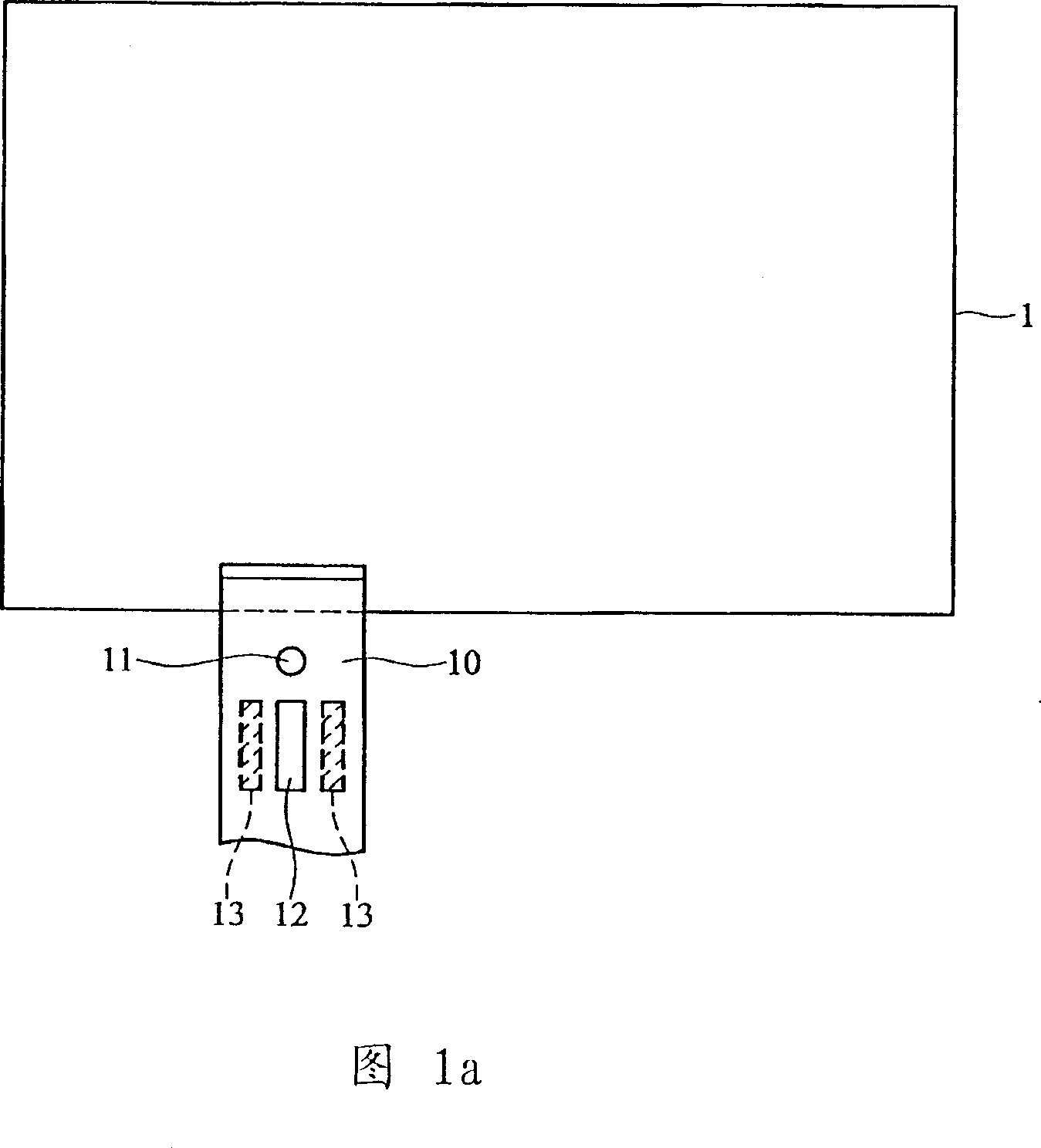 Panel display and electronic means thereof