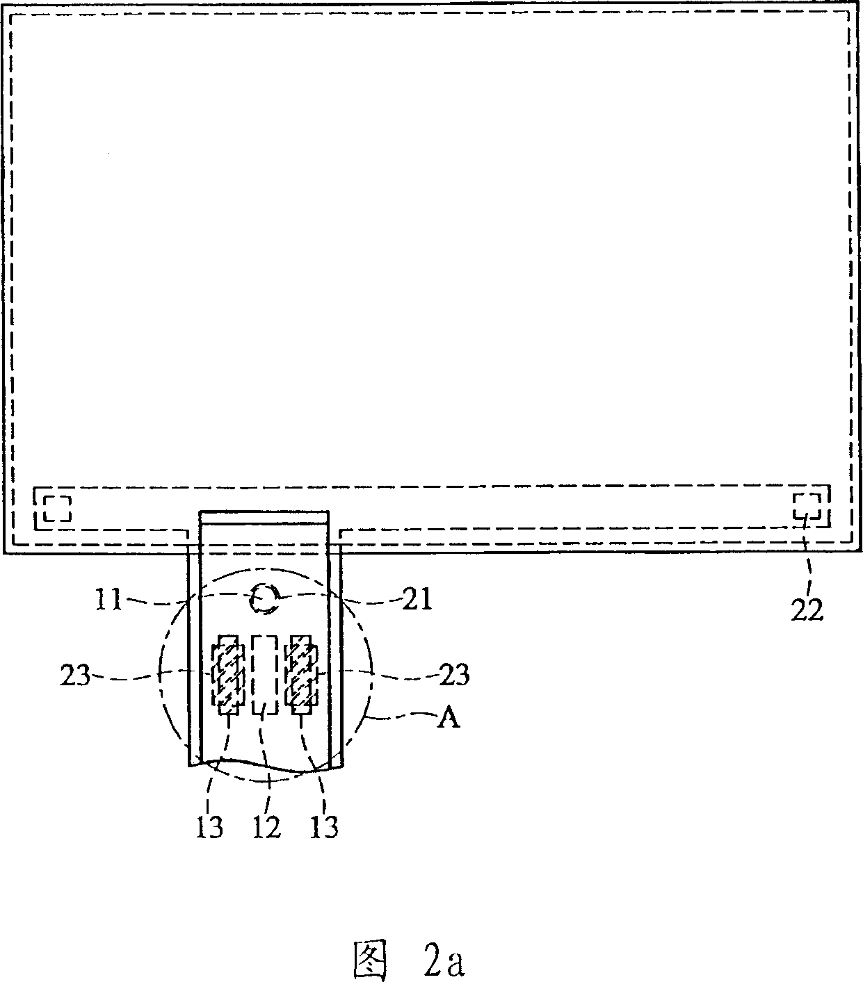 Panel display and electronic means thereof