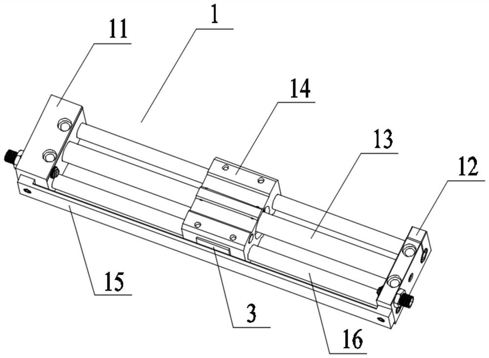 Triboelectric position sensing device for air cylinder, position