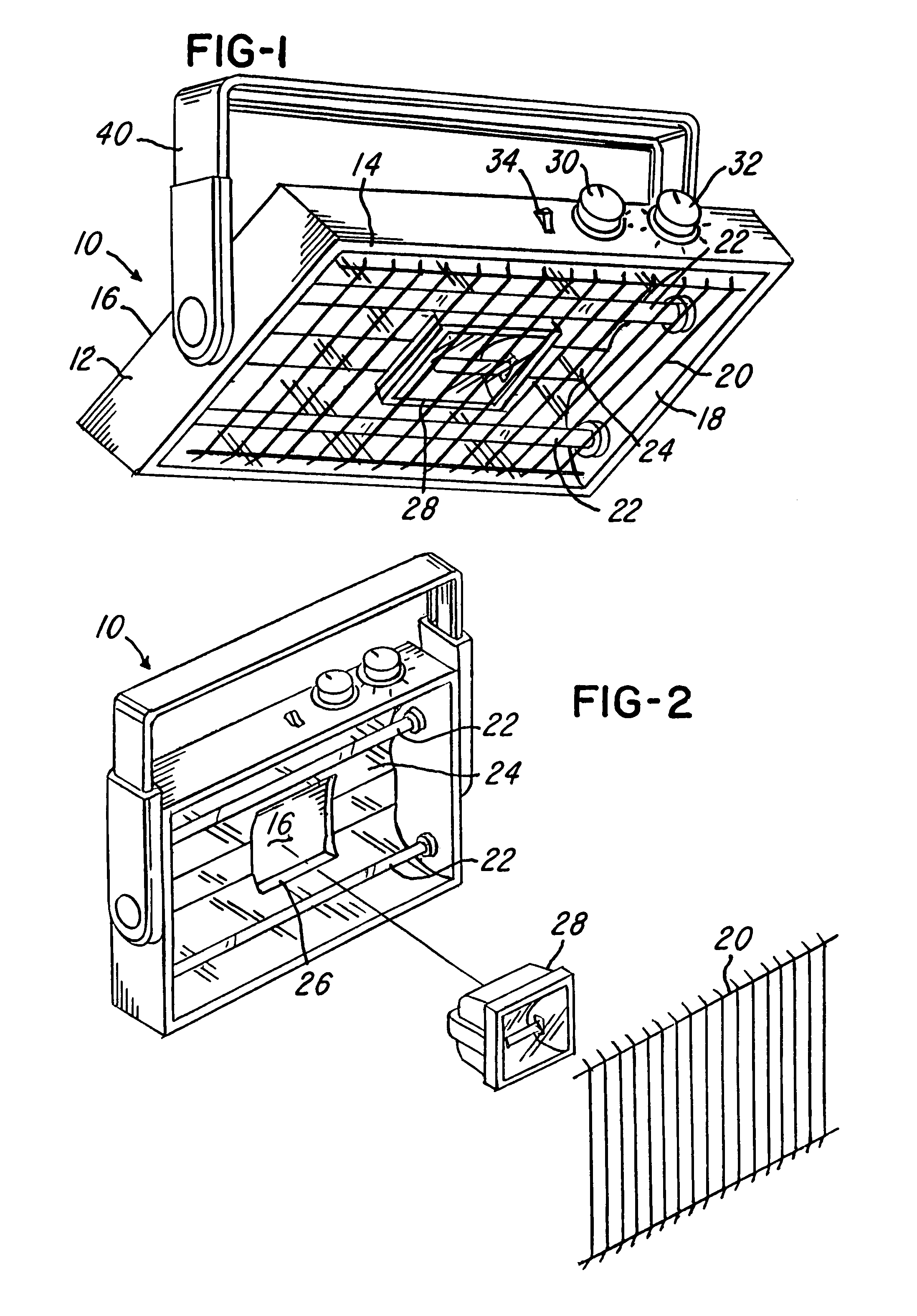 Space heater with area light source