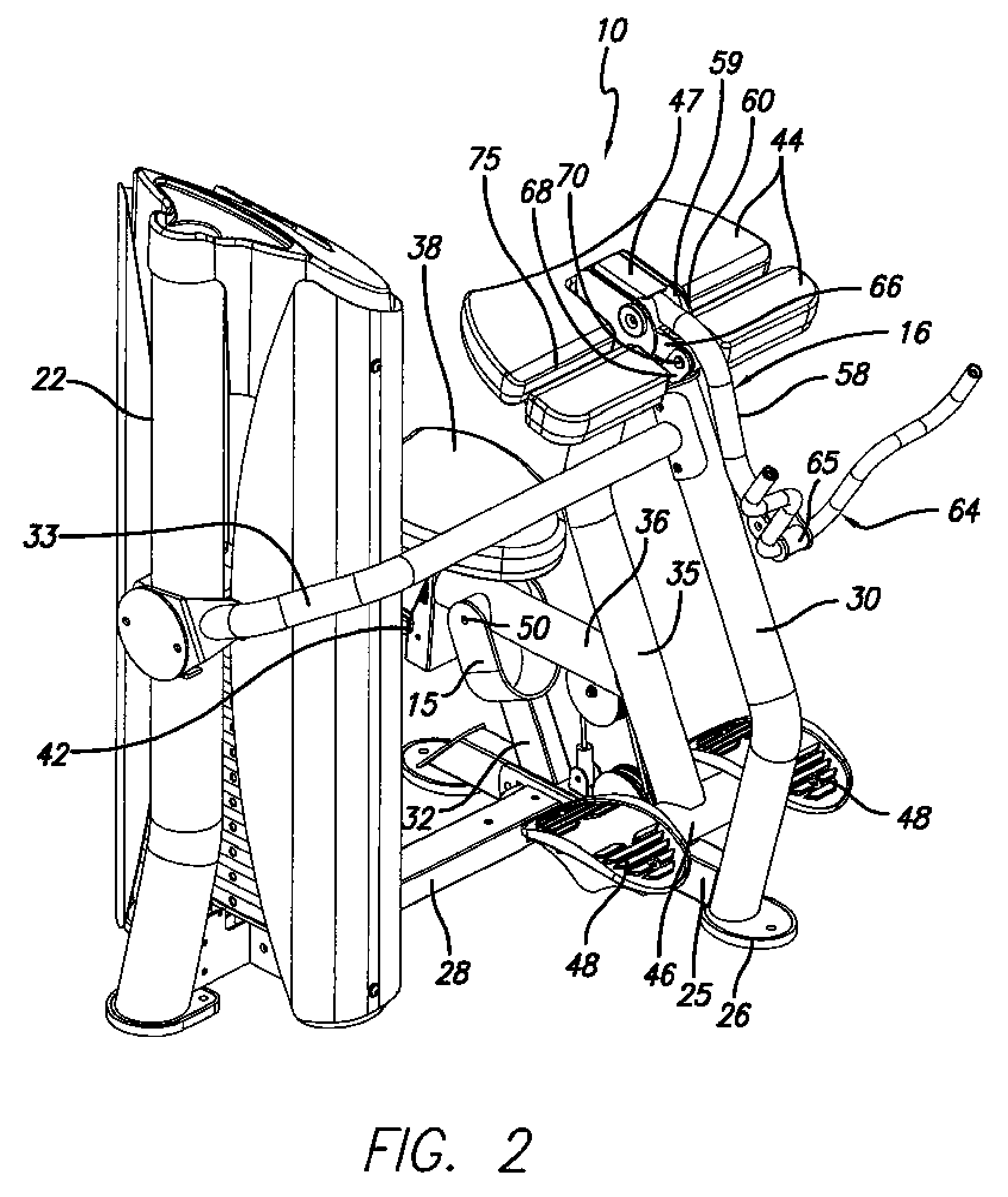 Arm Exercise Machine With Self-Aligning Pivoting User Support