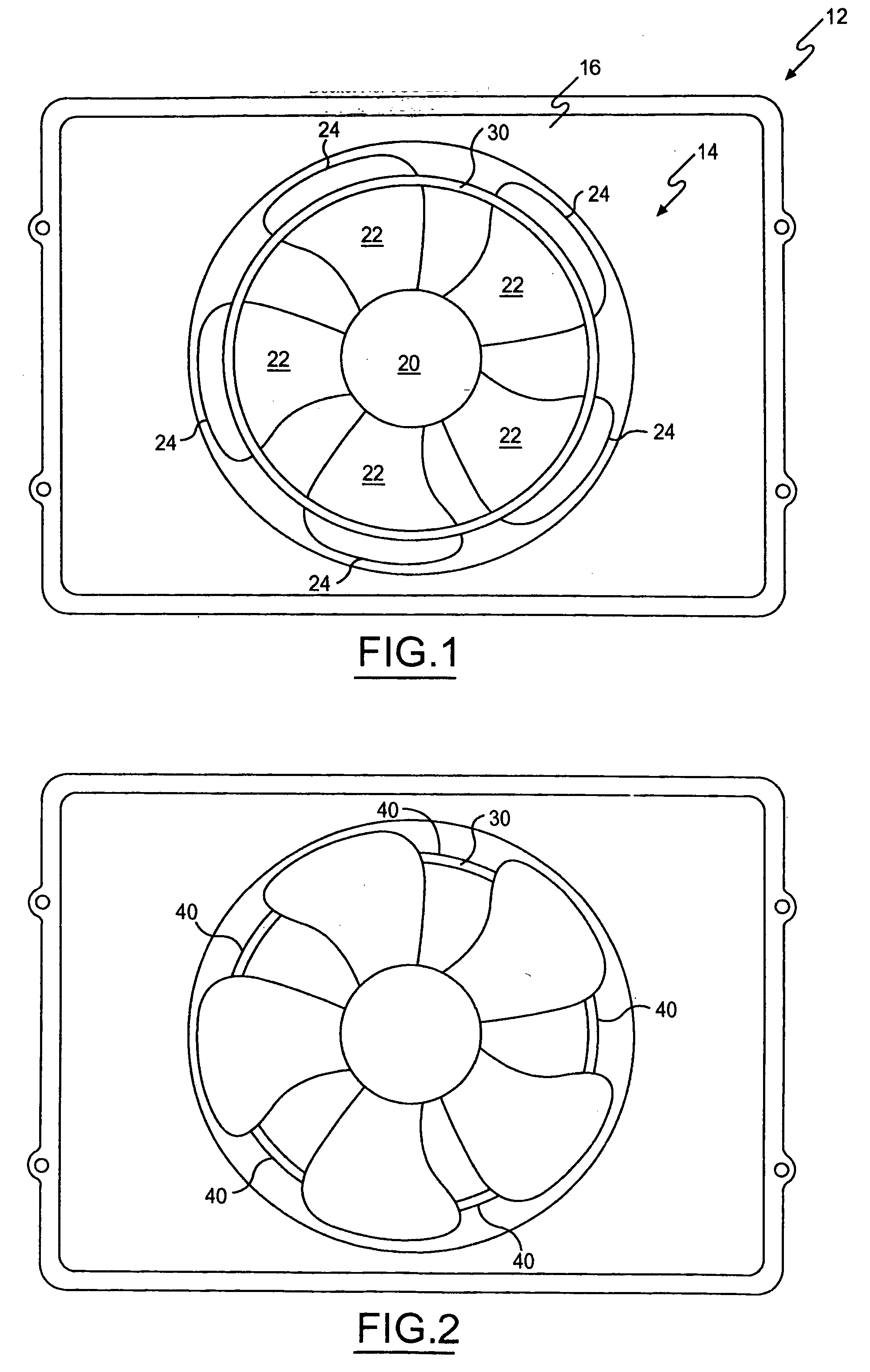 Engine cooling fan with ring reinforcement