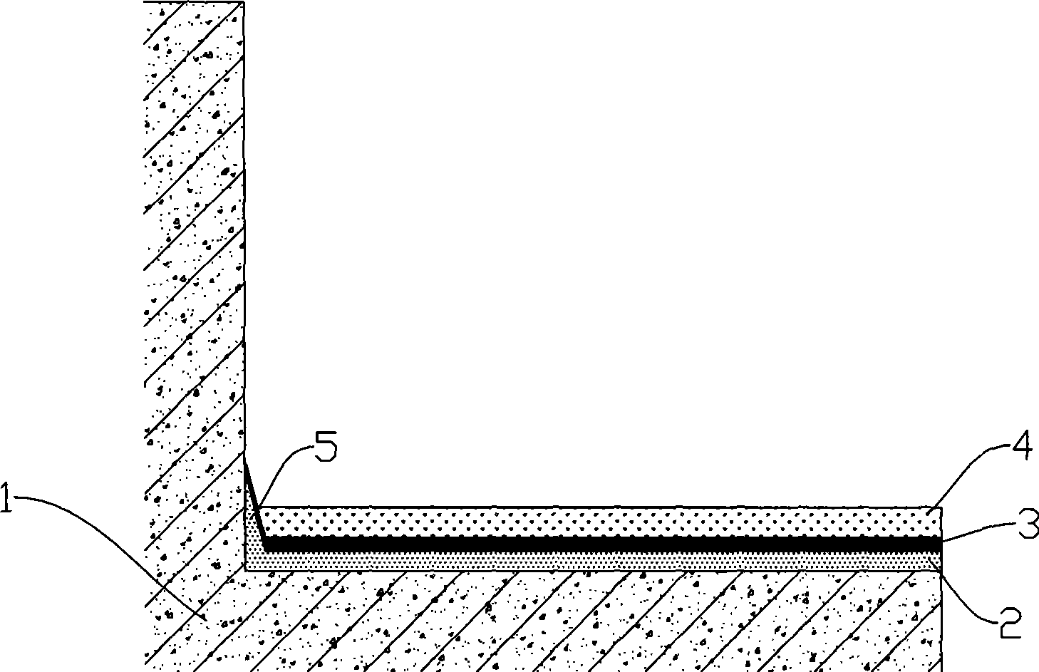 Acoustical insulation floor for construction and laying method thereof