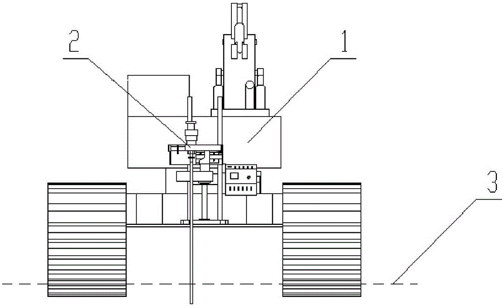 Crawler-type soil and underground water sampling device