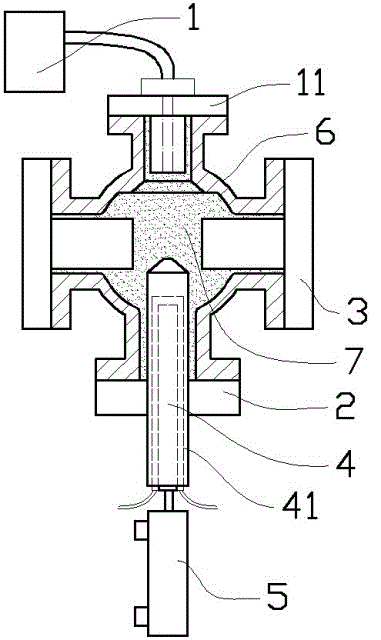 PFA shrinkage-prevention injection molding device