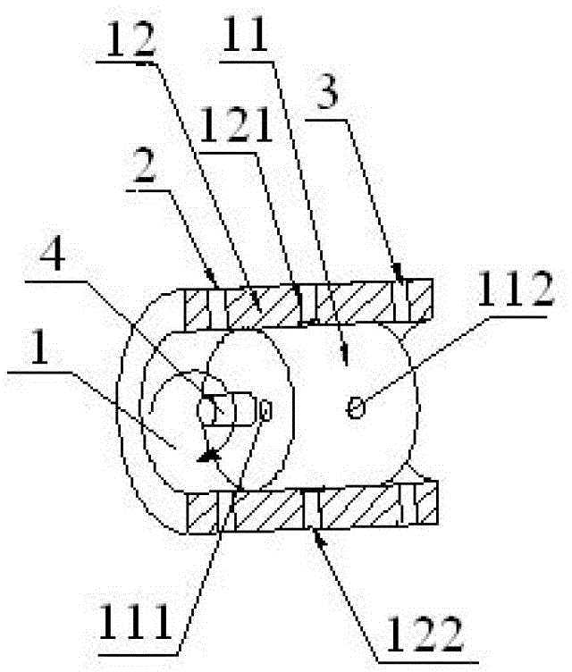 Rotary type differential motion proportional pressure regulating mechanism