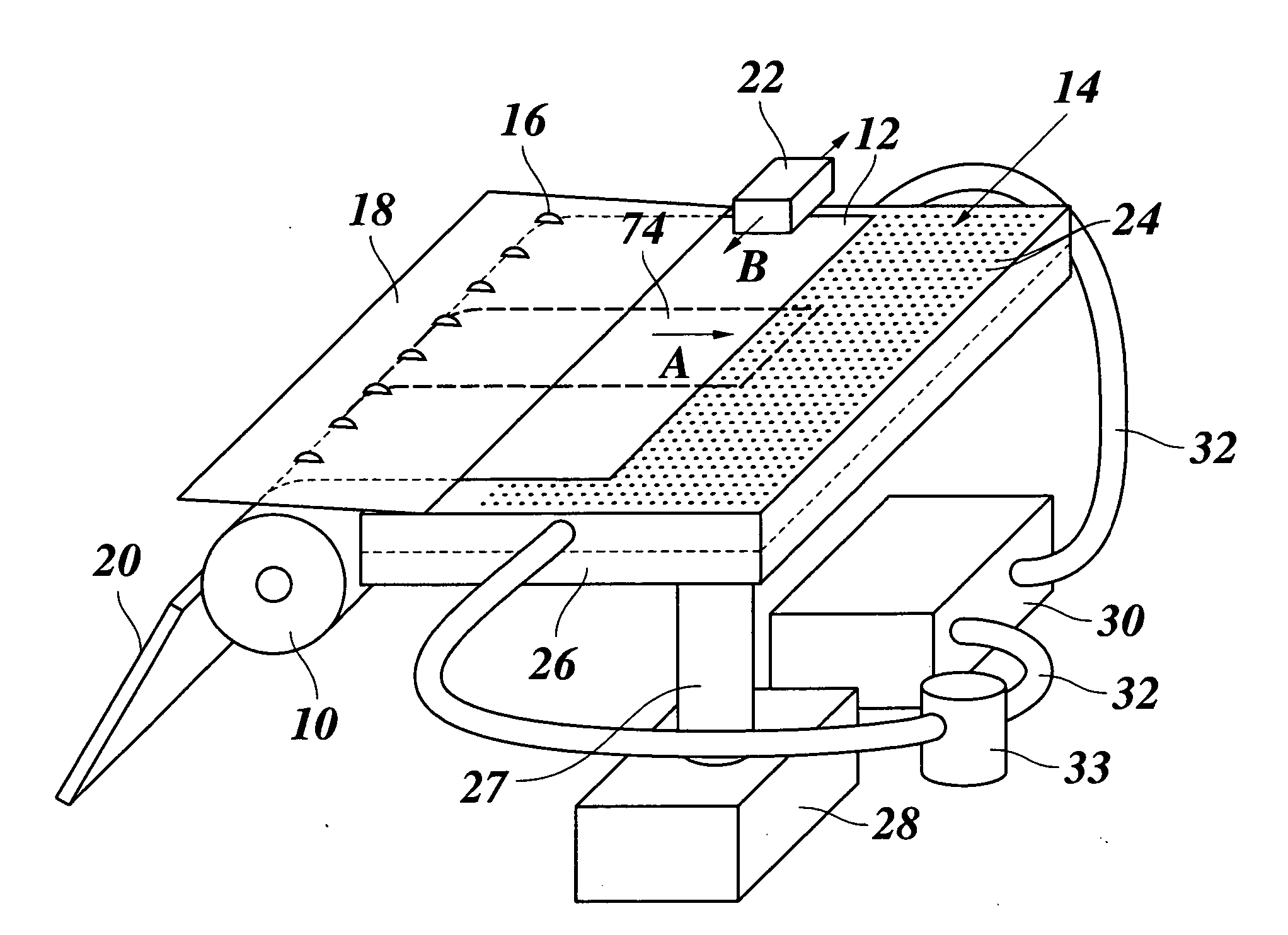 Sheet handling device for wide format sheets