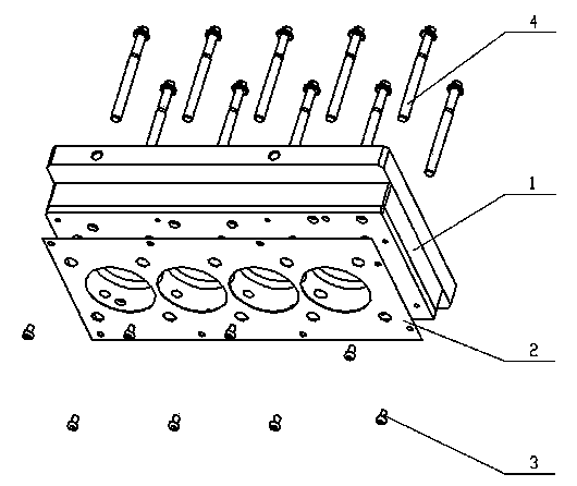 Technological cylinder gasket for machining of cylinder holes of cylinder body of engine