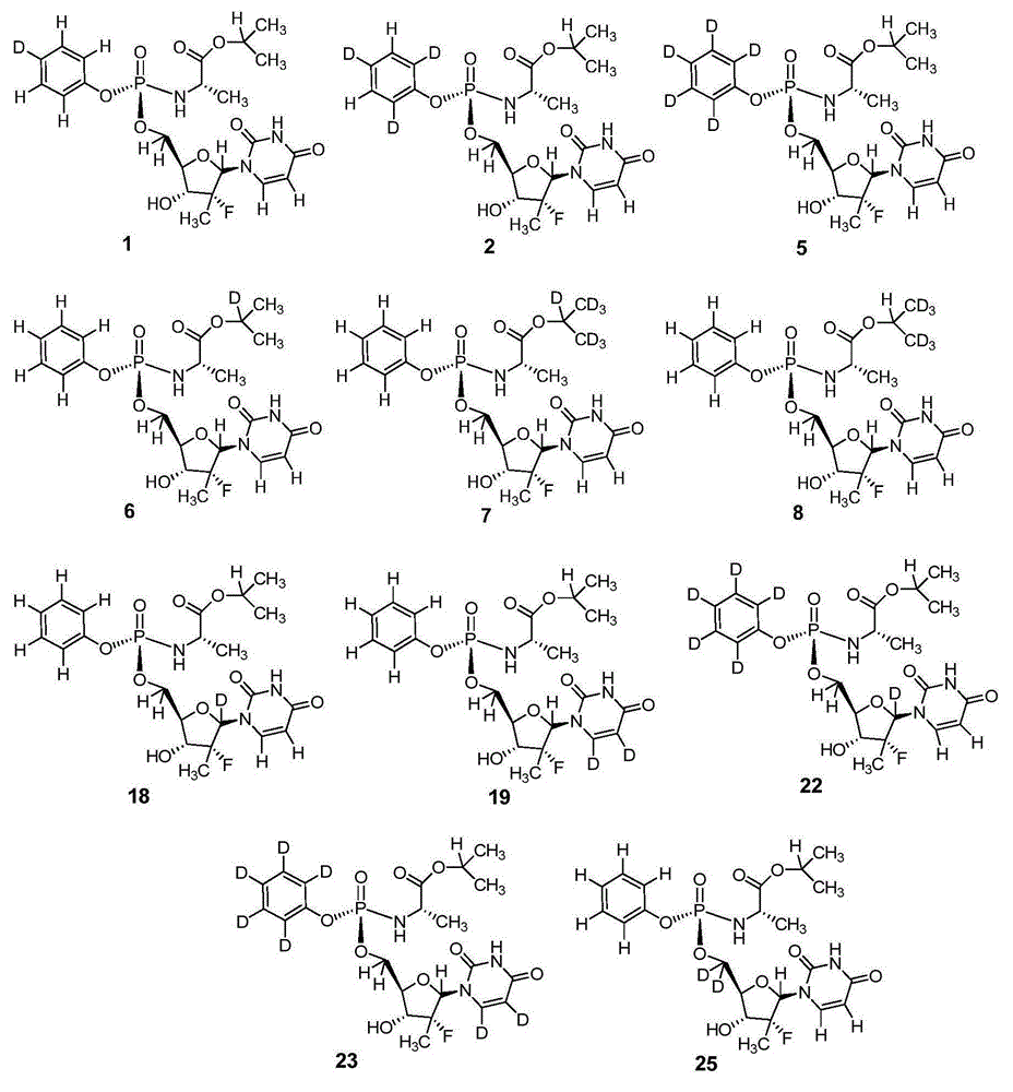 Deuterated nucleoside derivative