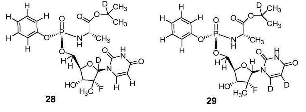 Deuterated nucleoside derivative