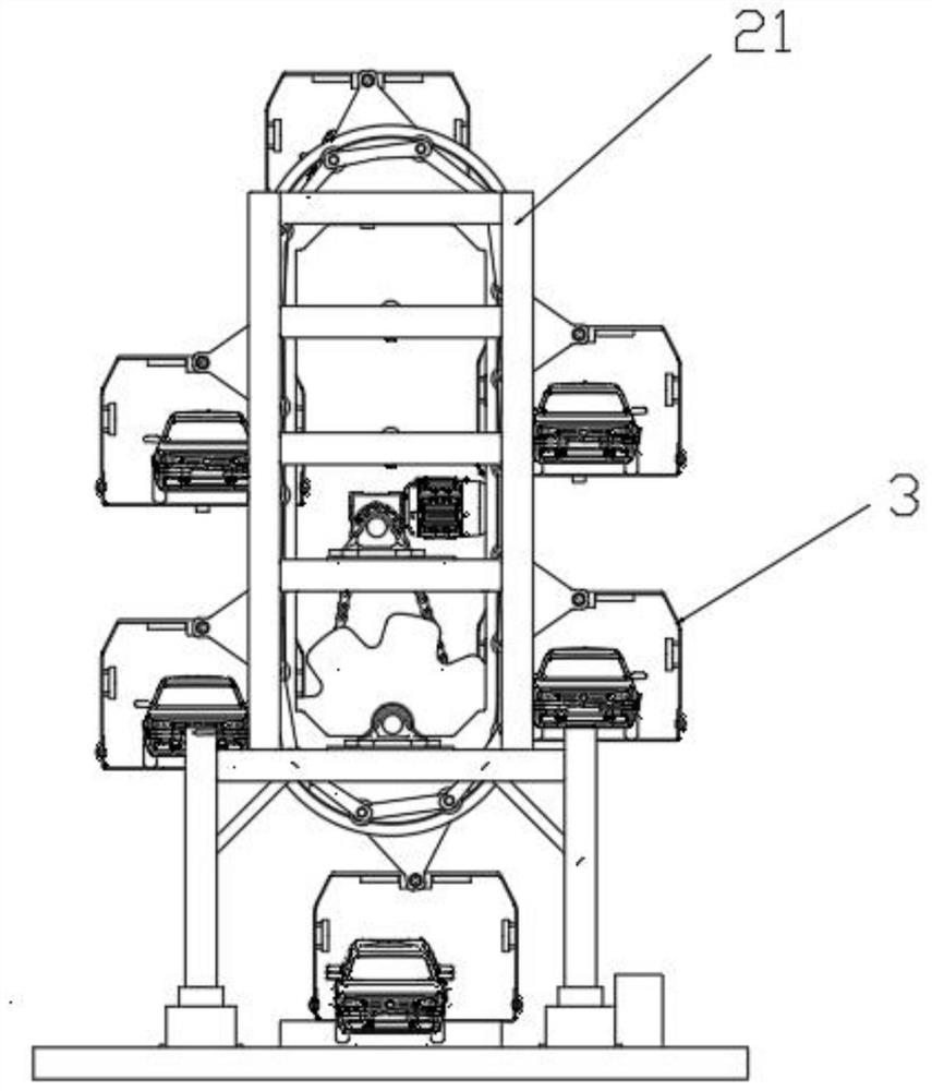Light control system of vertical circulation intelligent garage