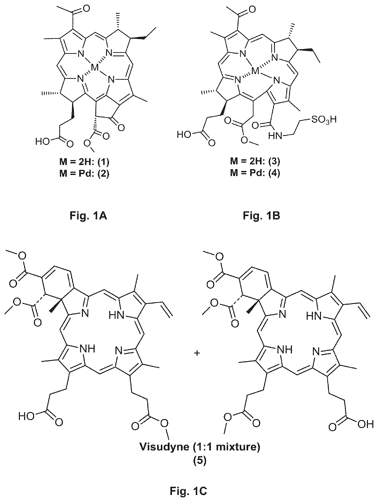 Synthesis and composition of photodynamic therapeutic agents for the targeted treatment of cancer