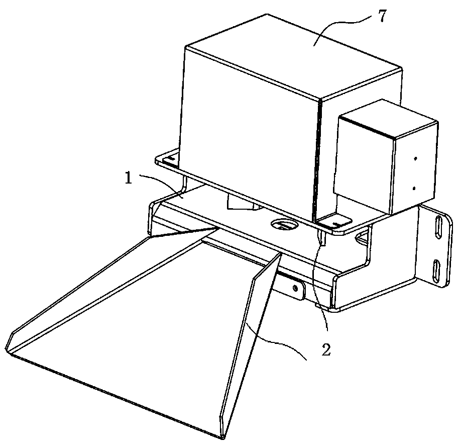 Automatic series-connection mechanism for AGV and material trolley