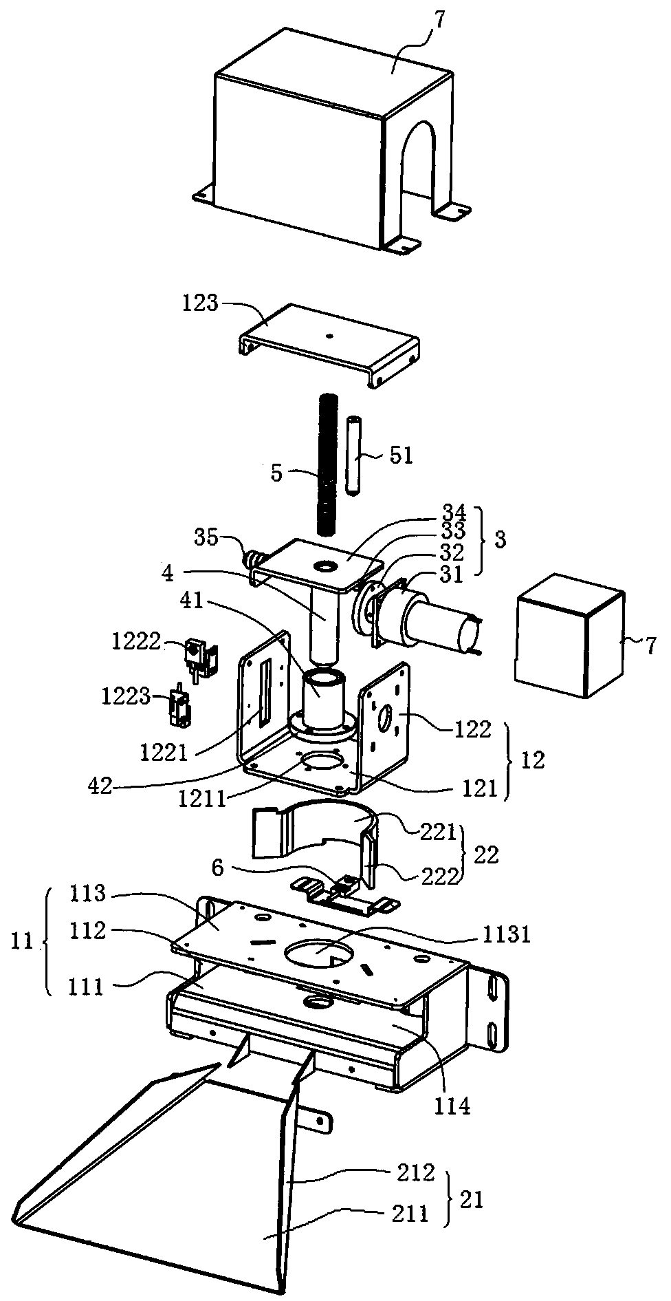 Automatic series-connection mechanism for AGV and material trolley