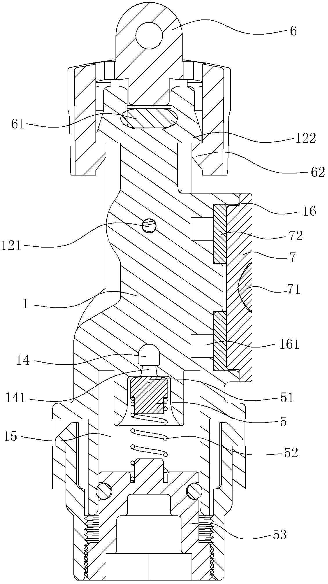 Valve structure for backwater adjustable coffee machine