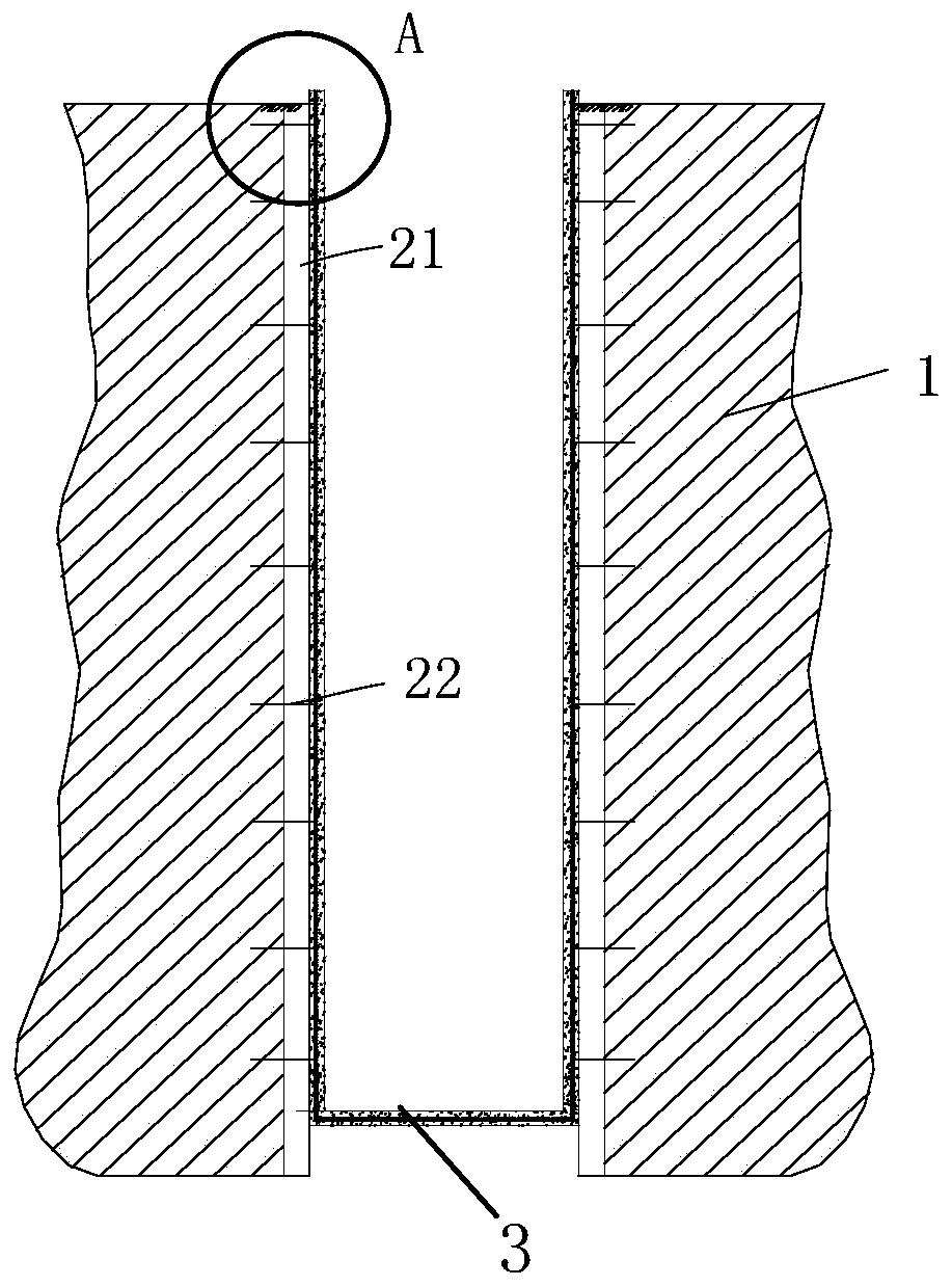 Underground shaft garage and its construction method