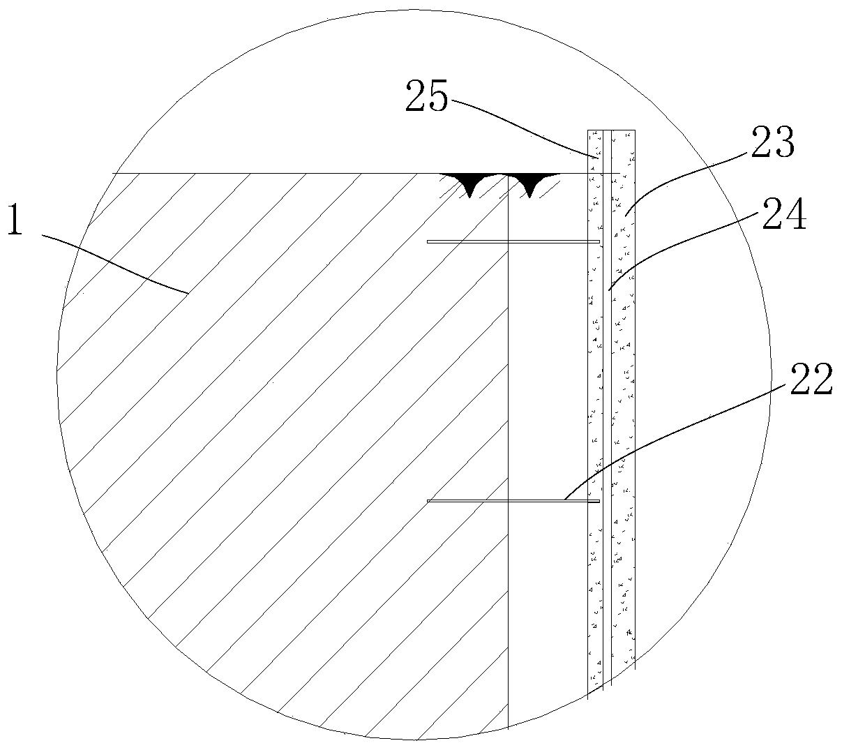 Underground shaft garage and its construction method