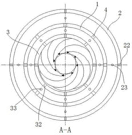 Swirl type cooling system of sleeve limekiln