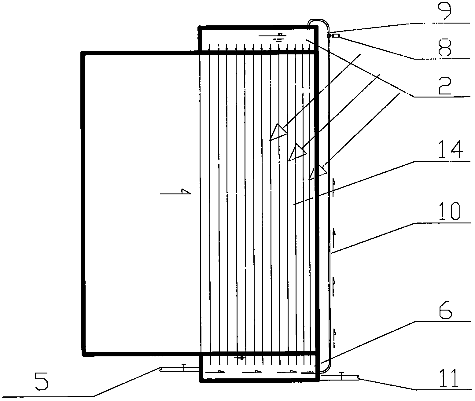 Water curtain type air purifier
