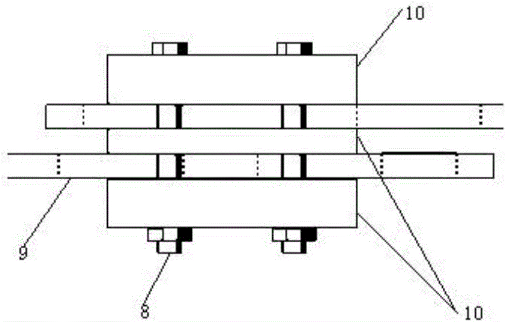 Damping structure for reducing vibration of transformer oil tank
