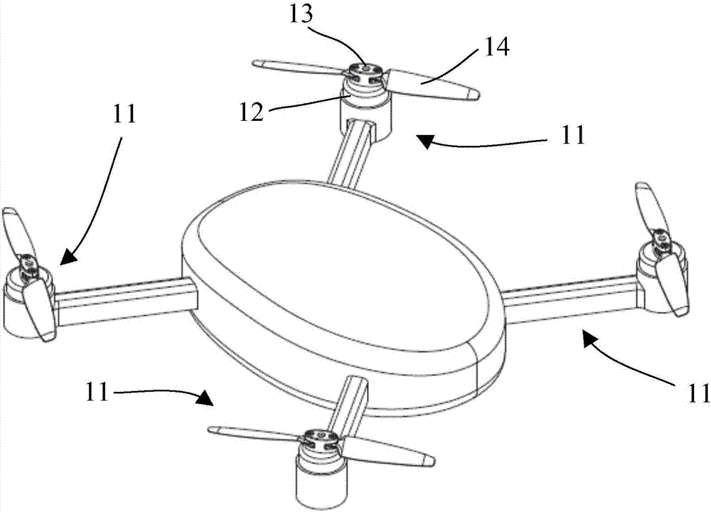 Portable unmanned aerial vehicle, propeller blade rotating assembly, as well as rotating systems and assembling method thereof