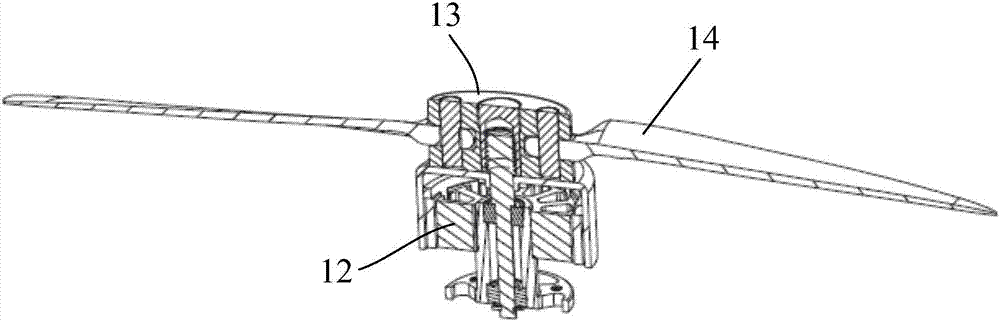 Portable unmanned aerial vehicle, propeller blade rotating assembly, as well as rotating systems and assembling method thereof