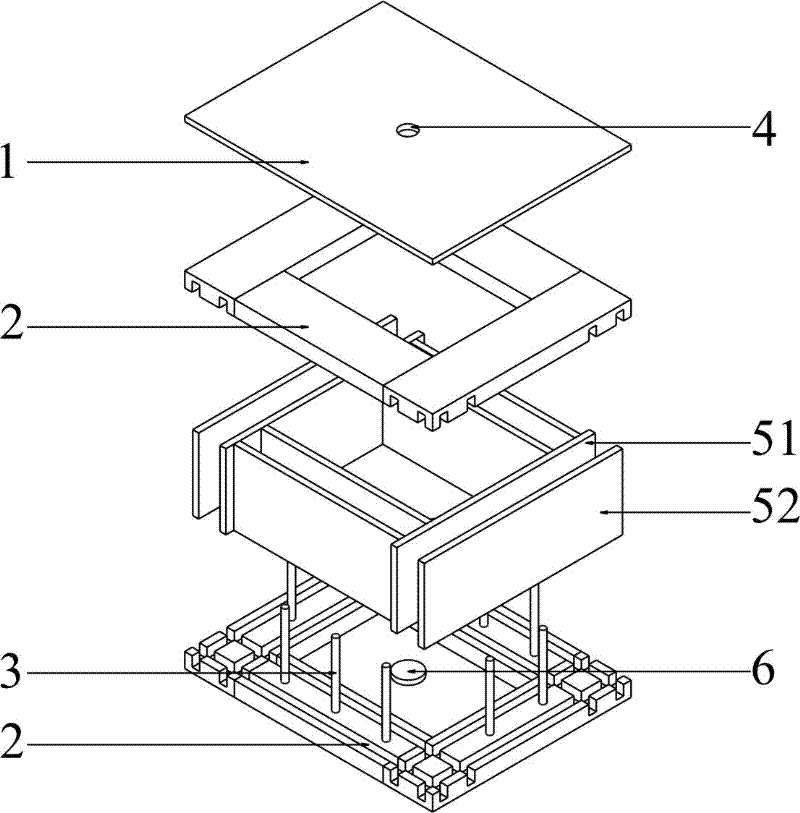 Mixed microwave sintering method of mullite composite material