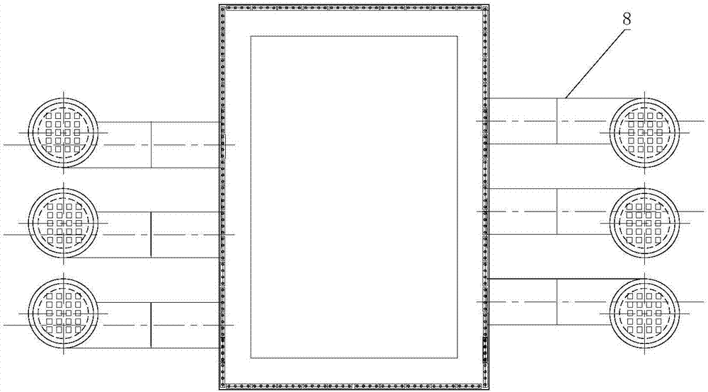 Melting furnace containing anti-blockage heat storage device