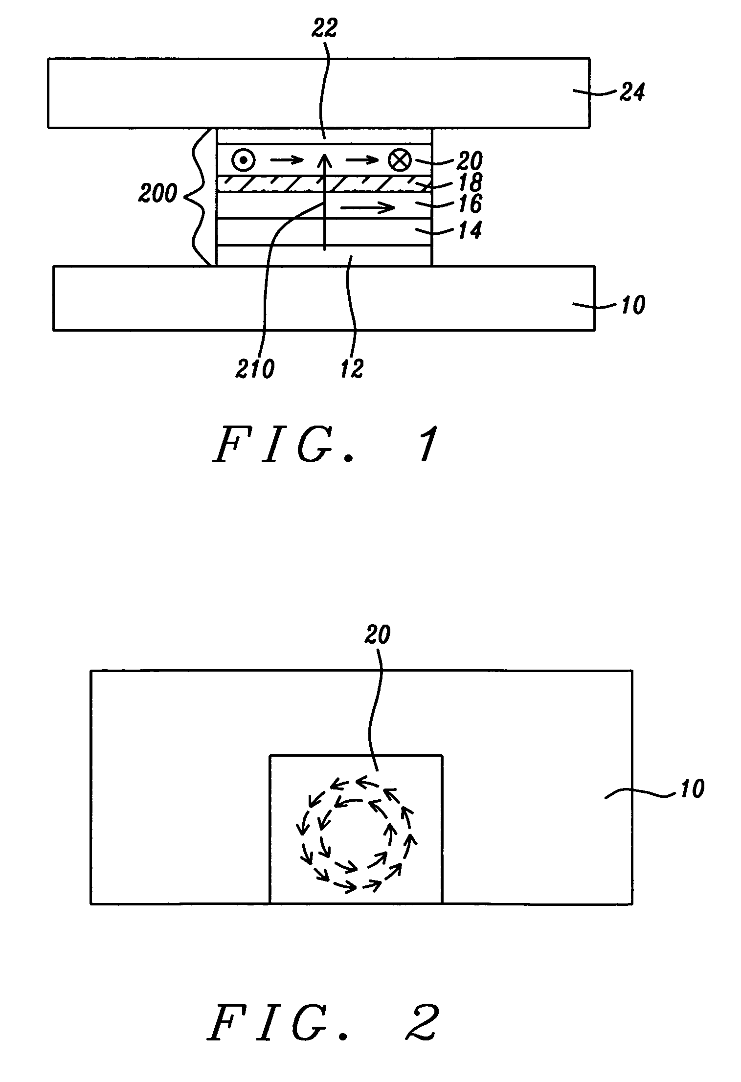 Method of forming a CPP magnetic recording head with a self-stabilizing vortex configuration