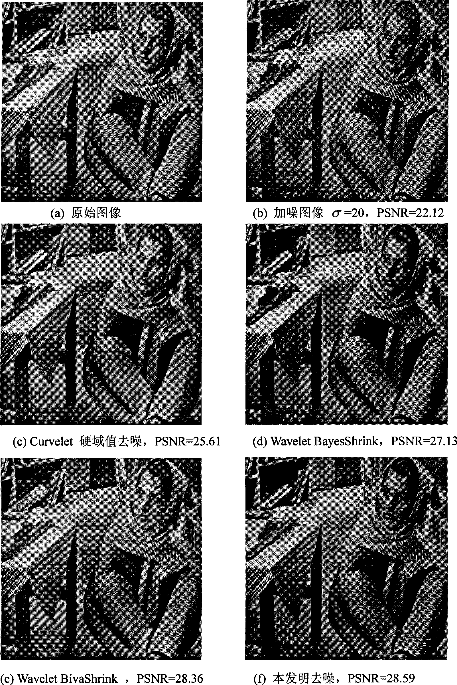 Lunette local Wiener filtering method based on second generation Curvelet transformation