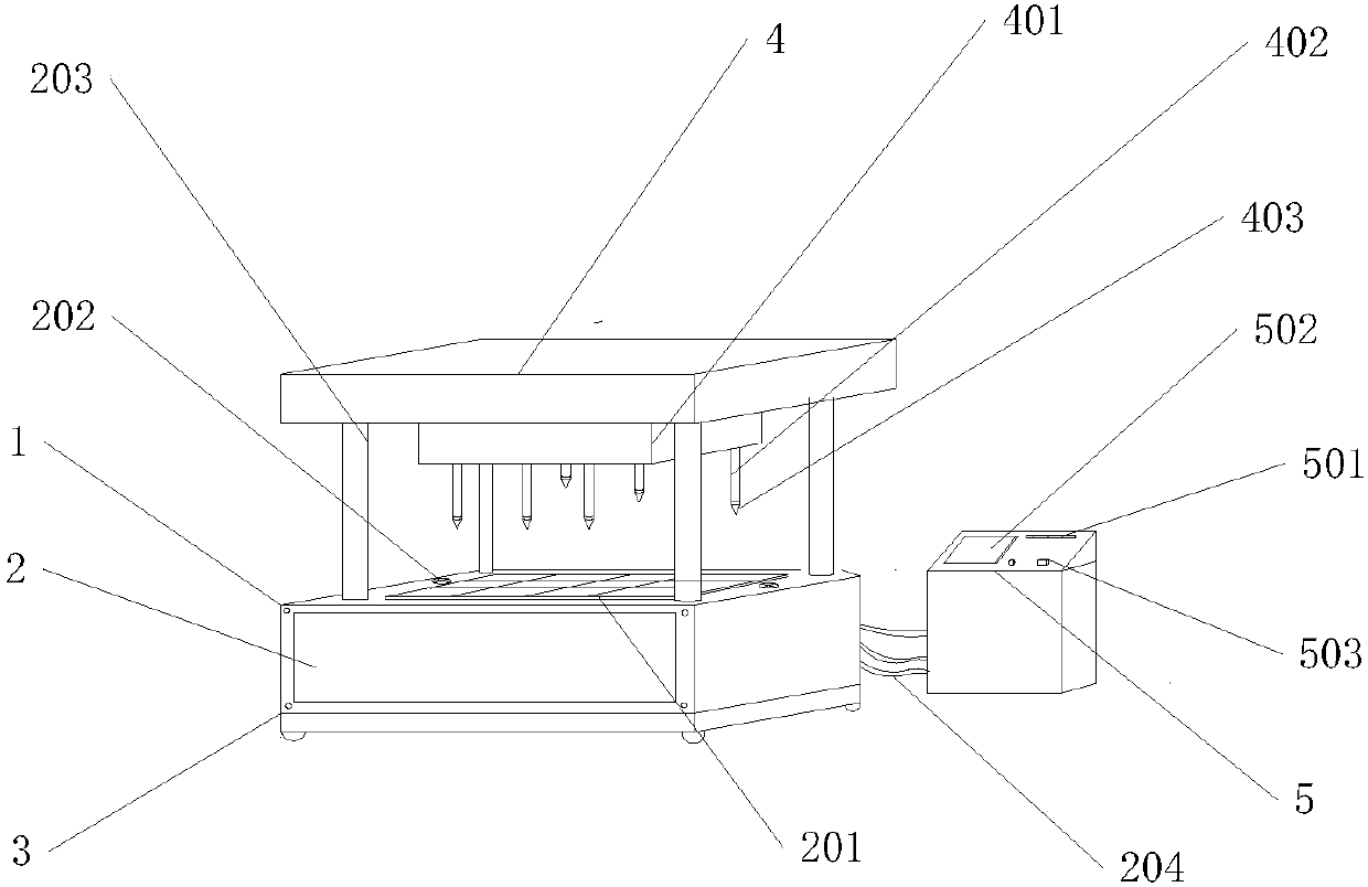 Glass fiber folding resistance testing device