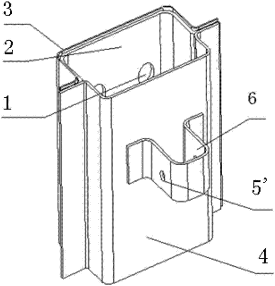 Mounting nut plate for automobile door hinge and mounting structure thereof