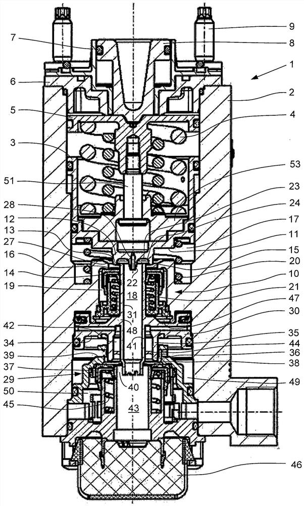 Device for increasing the exhaust velocity of a pneumatic regulating valve