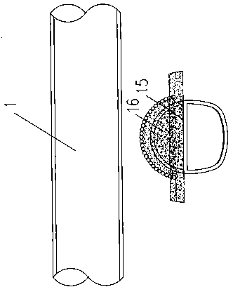 Anti-uplift retreating deep hole grouting system and method for crossing existing shield tunnels