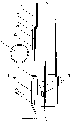 Anti-uplift retreating deep hole grouting system and method for crossing existing shield tunnels