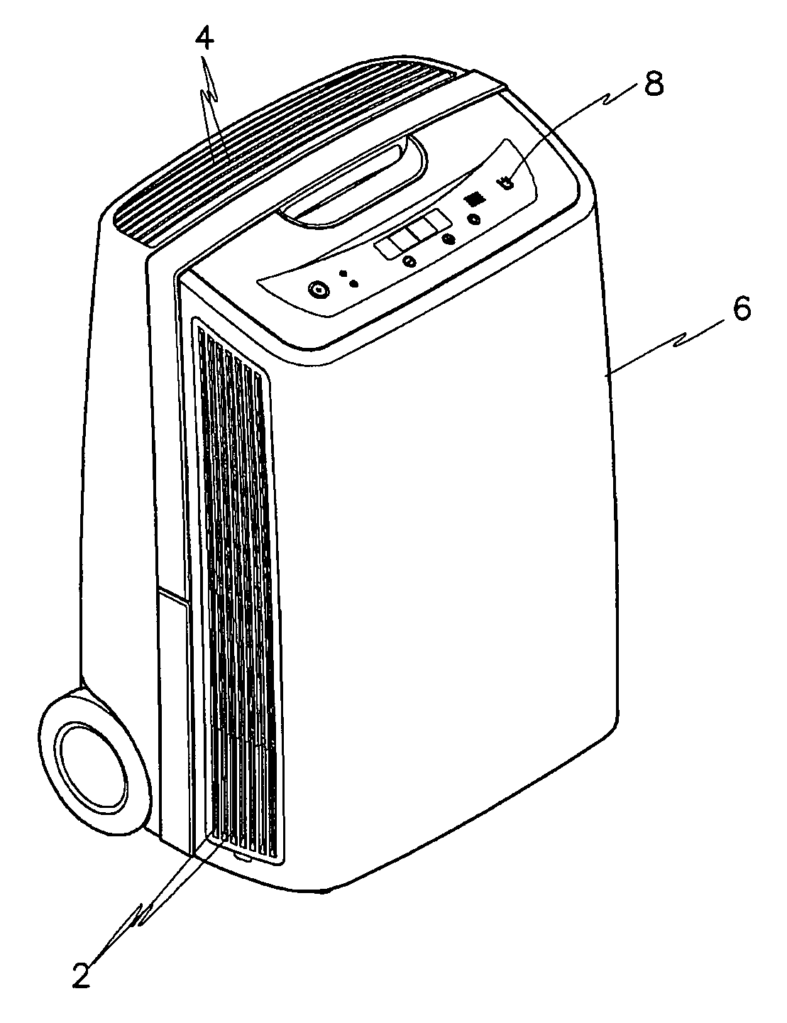 Continuous drain-type dehumidifier