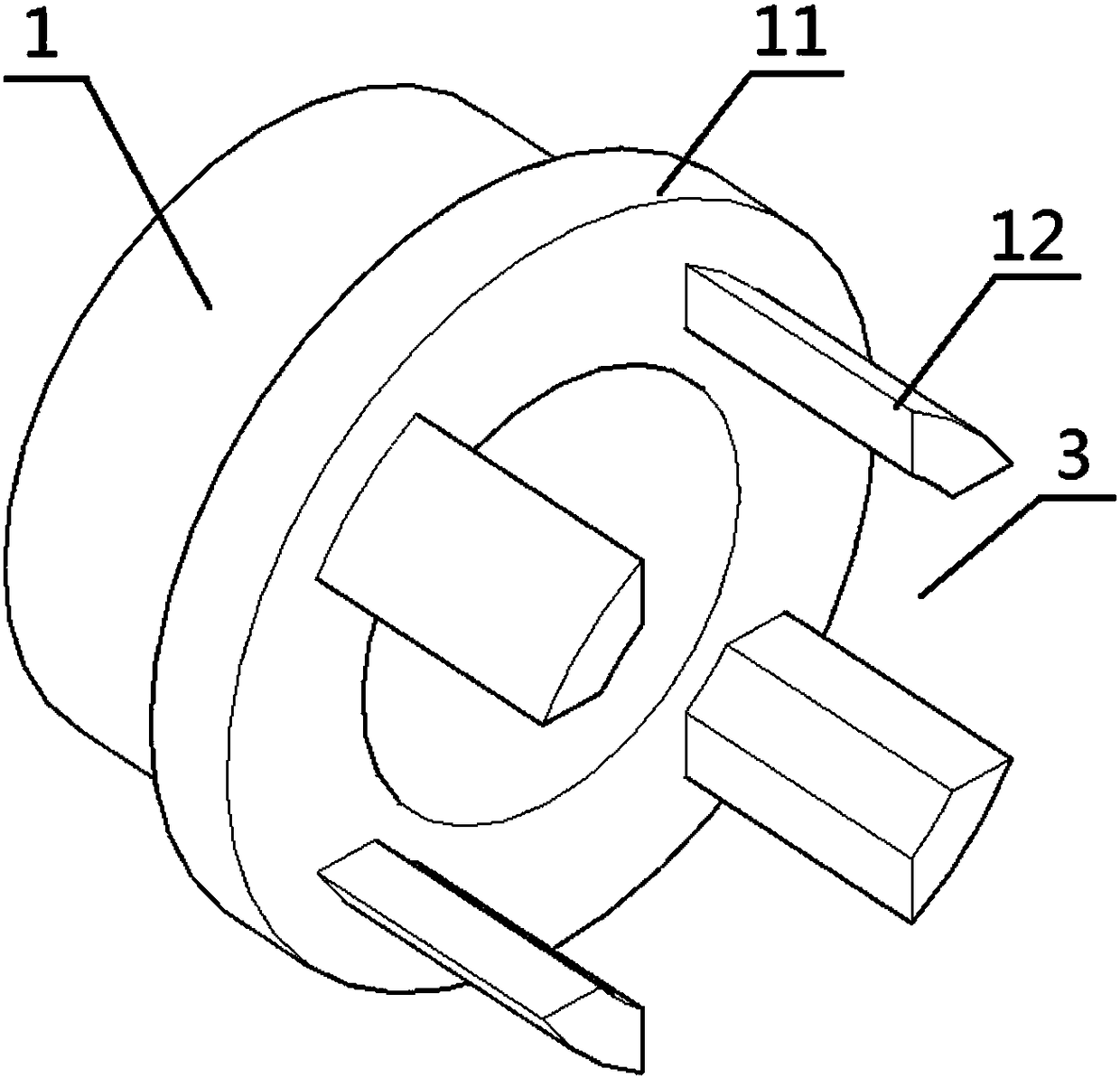 Spline claw and chaining claw diversion assembly inside valve body