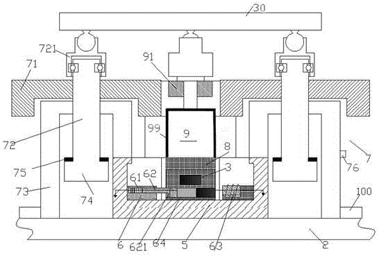 Novel supporting bench structure for apparatus