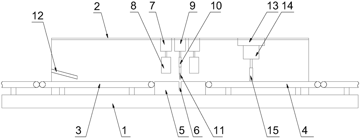 Fixed-length cutting device for bamboo batten for lantern producing