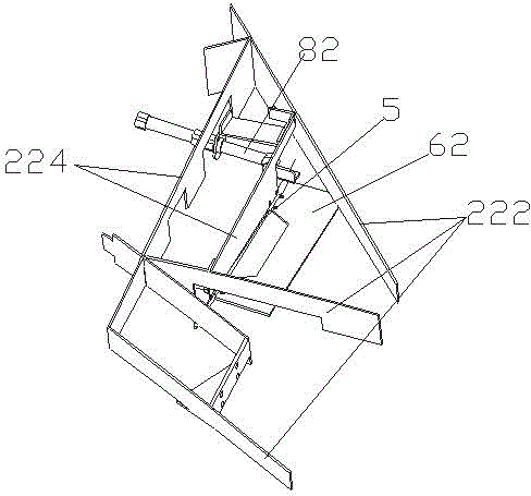 Model spaceship wing with movable cabin door