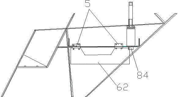 Model spaceship wing with movable cabin door