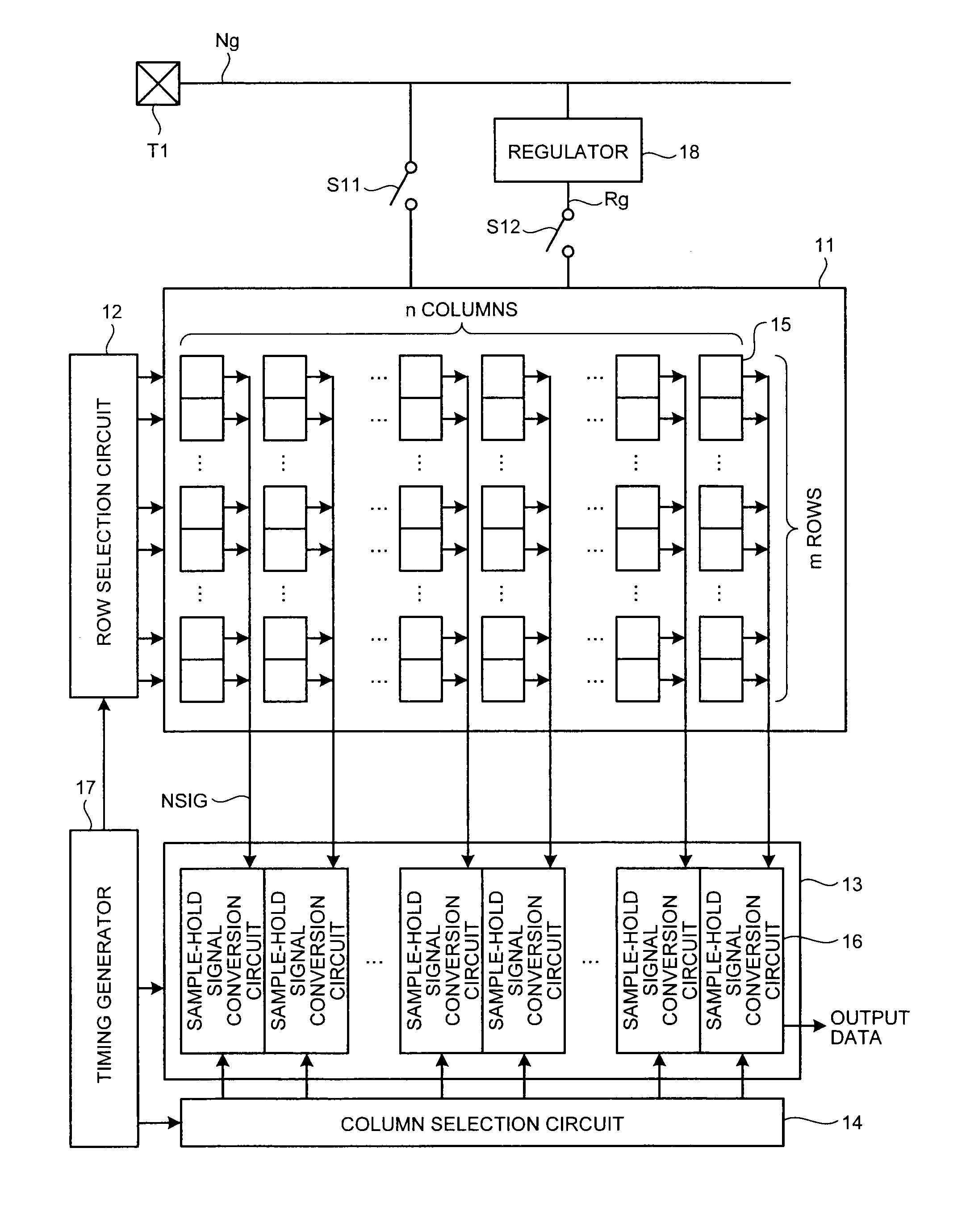 Power-supply-noise cancelling circuit and solid-state imaging device