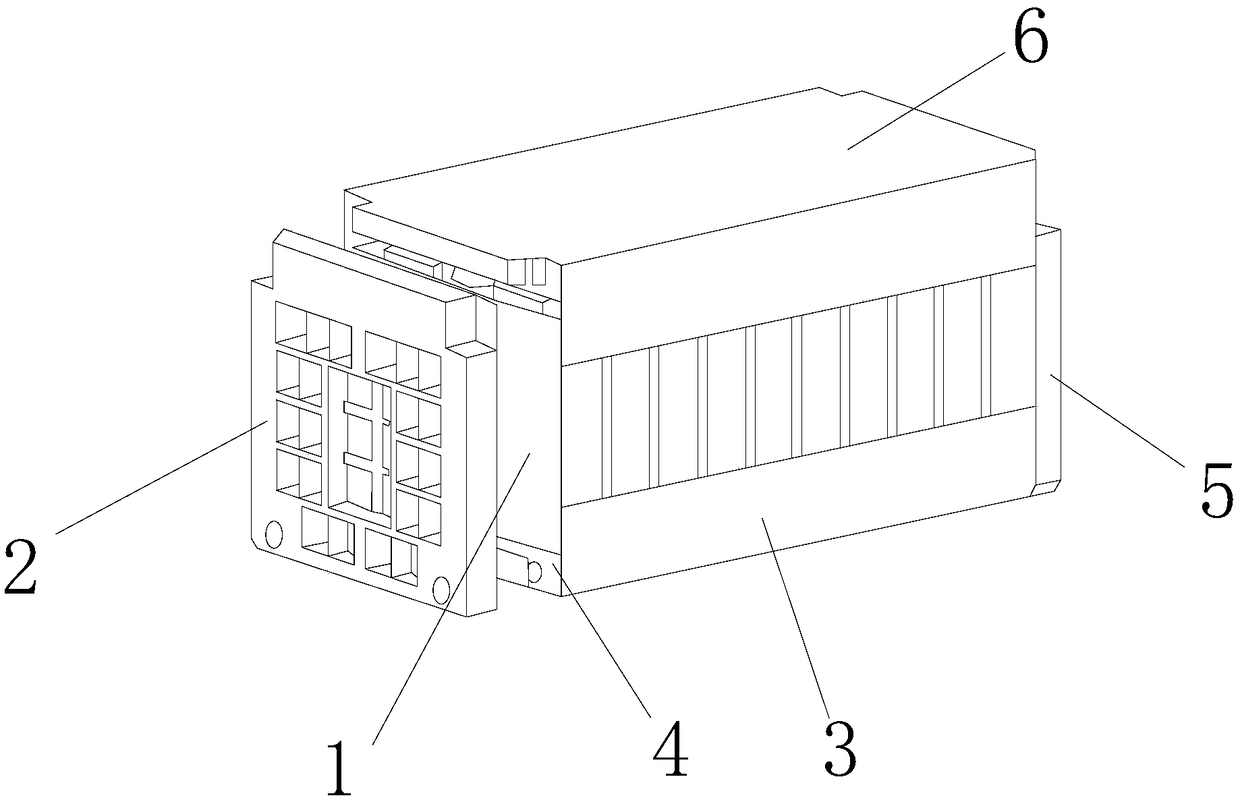Heat-removal battery module structure with high energy ratio