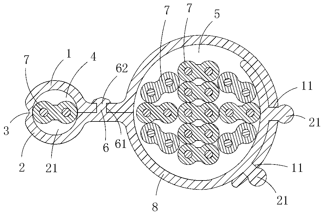 Electrical appliance assembly with cable clamp