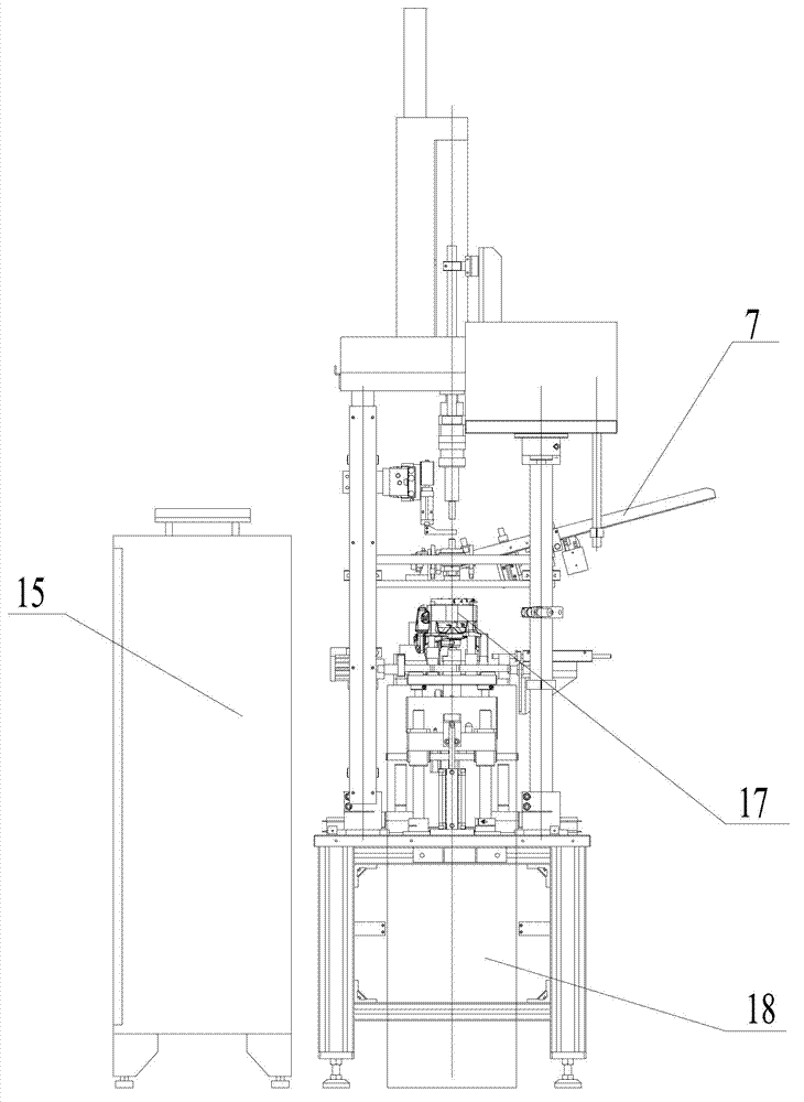Online cold-pressing assembling device for oil suction pipes of compressors