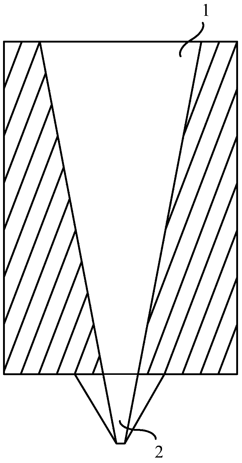 Elliptic cone threaded nozzle