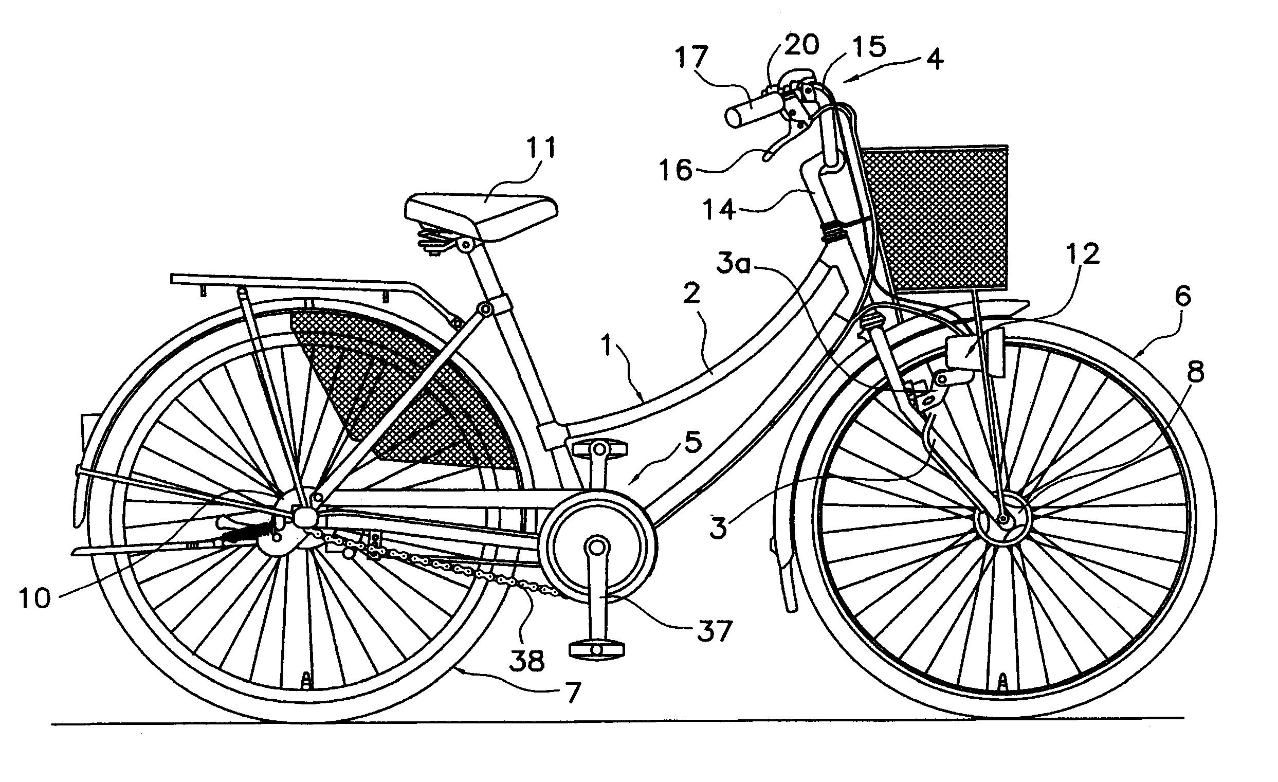 Bicycle power supply with discharge function