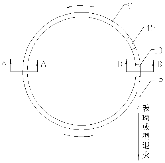Dielectric material continuous microwave sintering or melting forming method and equipment