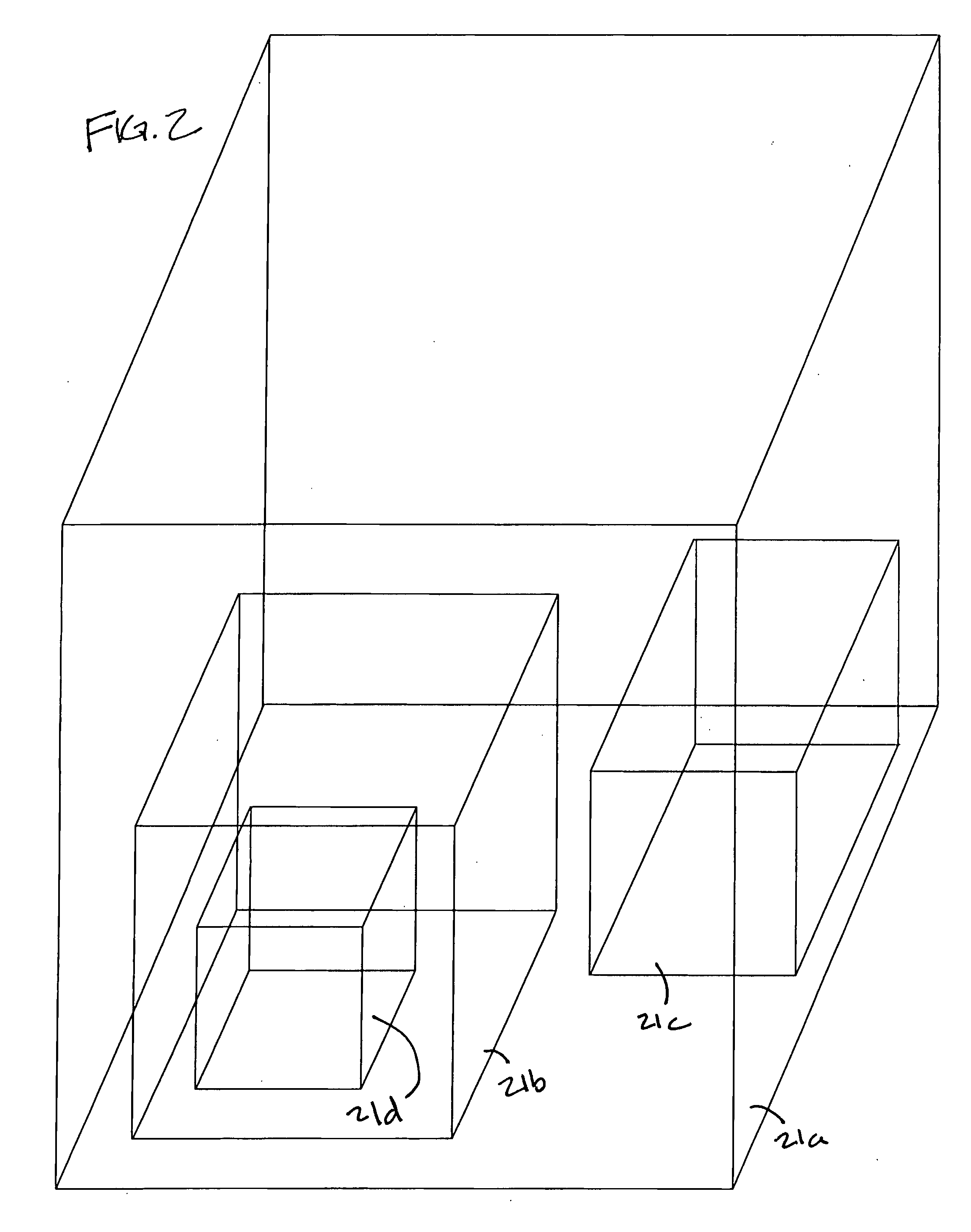 System for providing virtual spaces with separate places and/or acoustic areas