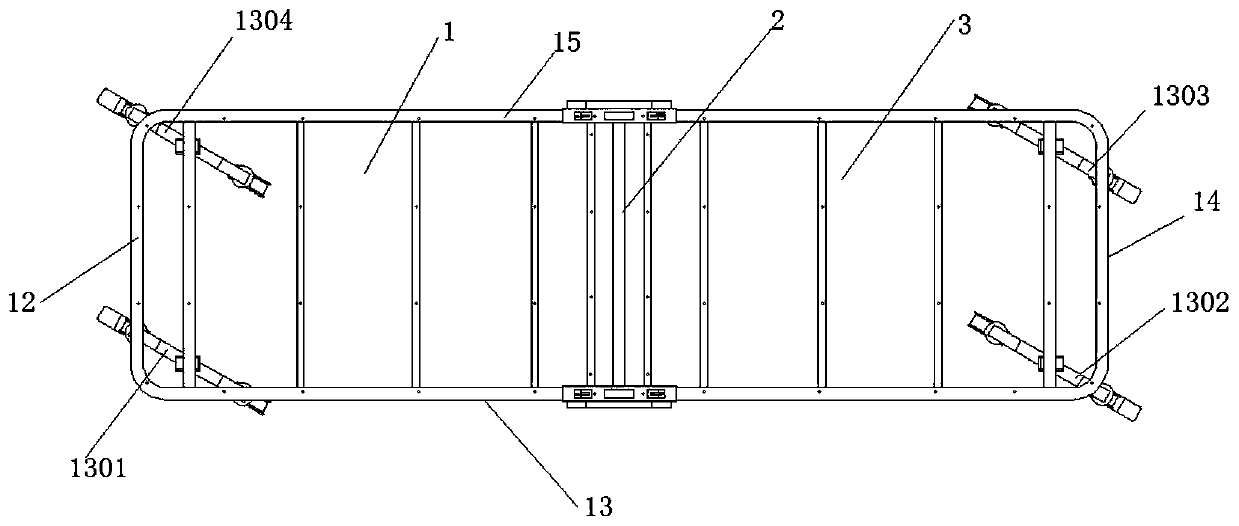 High-stability movable accompanying bed